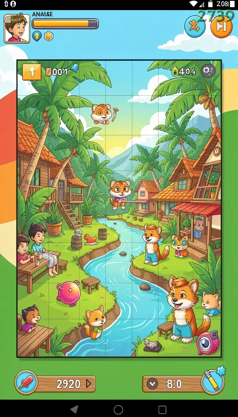 Cuplikan layar LUCKYDF — menu navigasi
