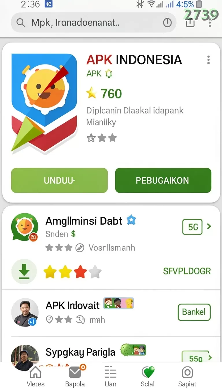 Cuplikan layar DEWI222 — aktivitas