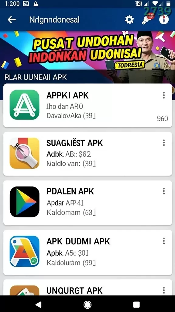 Cuplikan layar DEWI222 — halaman utama